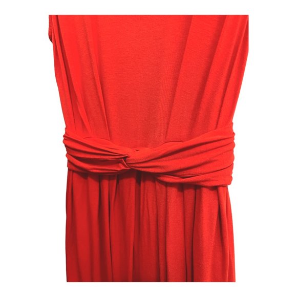 Forever 21 Red Scoop Sleeveless Pleated Dress Size S - Picture 5 of 12